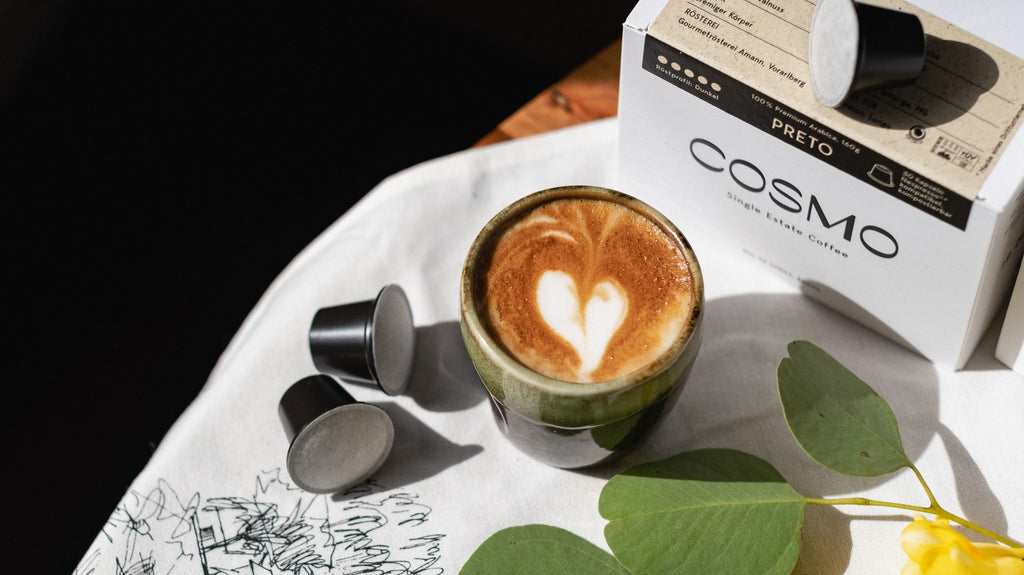 Unsere Kaffeekapseln haben das ultimative Qualitätsniveau erreicht: Nachhaltigkeit und Geschmack vereint in jeder Kapsel